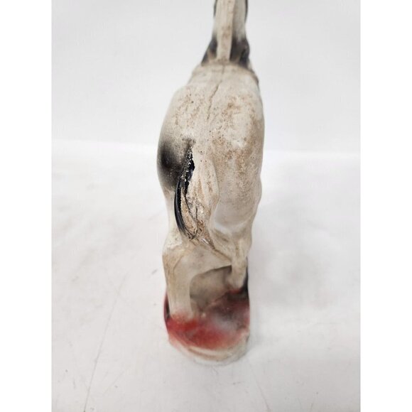 Vintage Large Carnival Trojan Horse Chalkware Statue Figurine Mid Century Modern - Picture 4 of 10